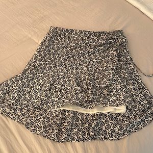 A.L.C. Silk hi lo mini skirt